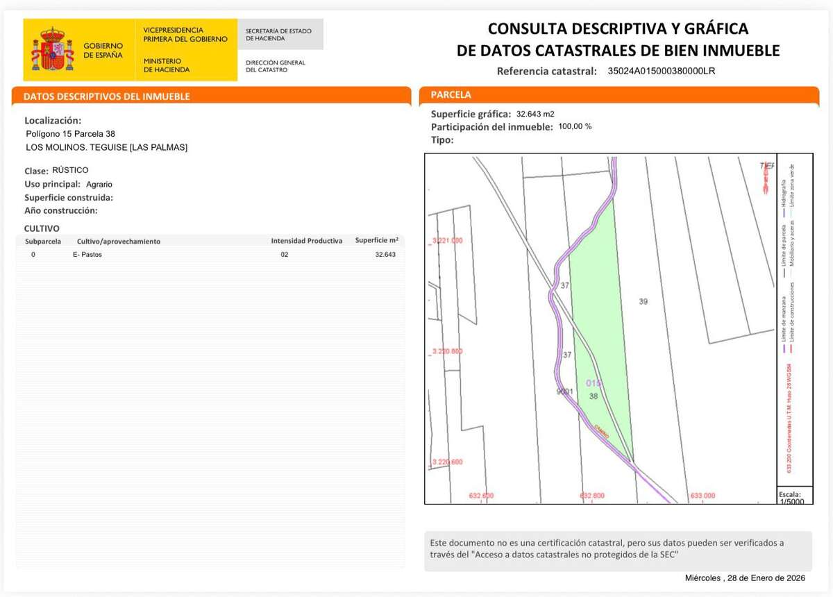 Image 1 of Sale Rustic/Agricultural Land – Caleta Caballo, Teguise, Las Palmas, Lanzarote